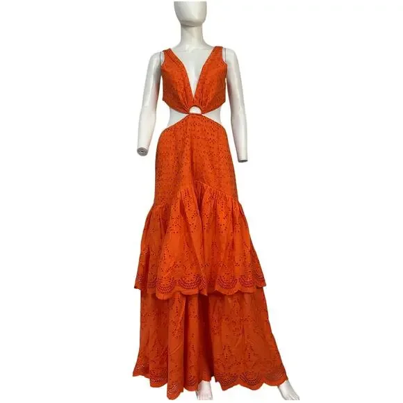 Significant Other Elegant Scarlet Juliette Maxi Dress Size 8 - Picture 2 of 5